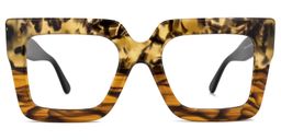 Brandon Square Brown Glasses0