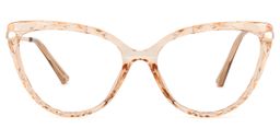 Lucas Cateye Beige Glasses0