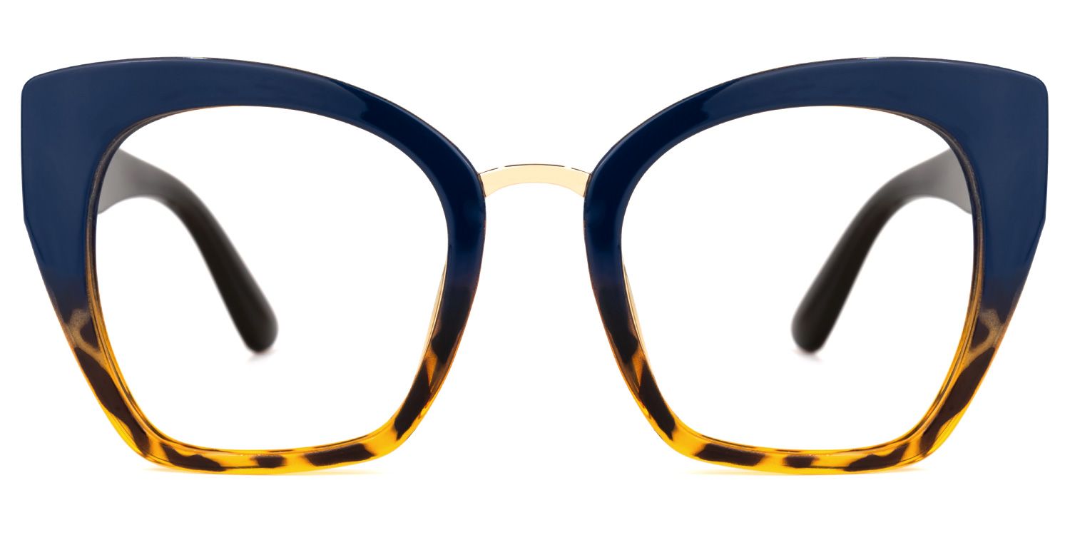 Denis Cat Eye Blue-Tortoise Glasses | ZEELOOL UK0