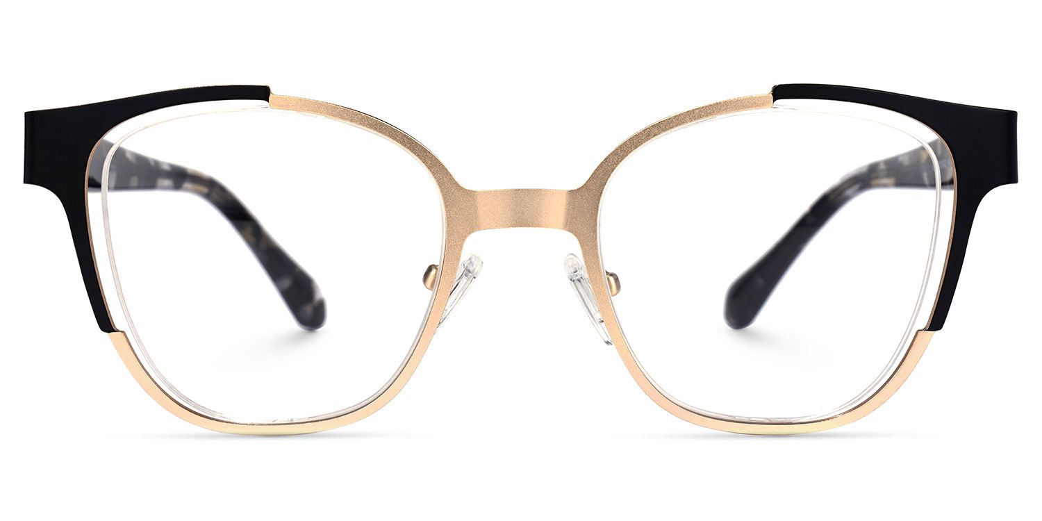 Angellay Square Gold Glasses | ZEELOOL UK0