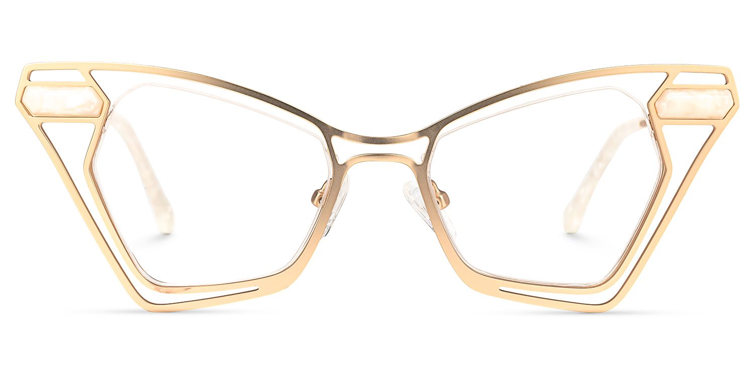 Janelle Butterfly Gold Glasses | ZEELOOL UK0