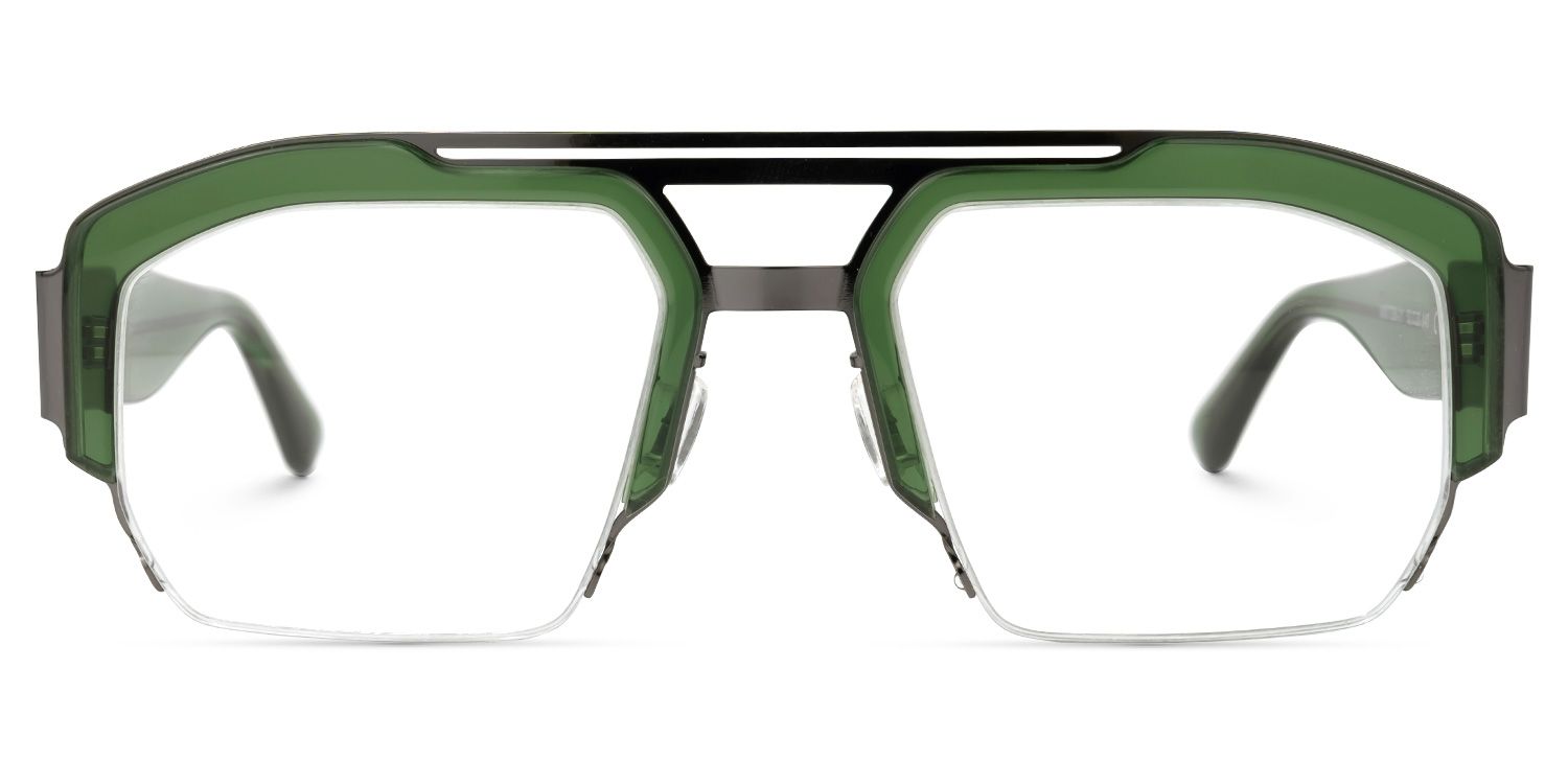 Curtis Aviator Green Glasses | ZEELOOL UK0
