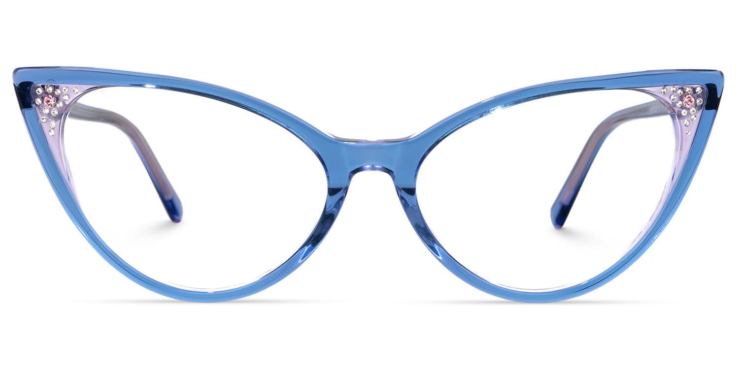 Renay Cateye Blue Glasses0