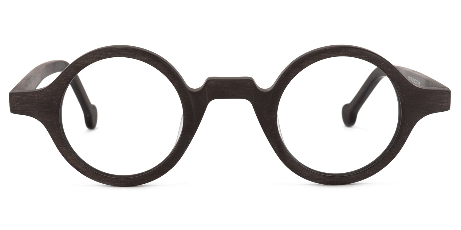 Arale Round Burnt-Umber Eyeglasses Online for Sale0