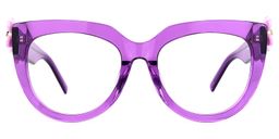 Miguel Cateye Purple Glasses0