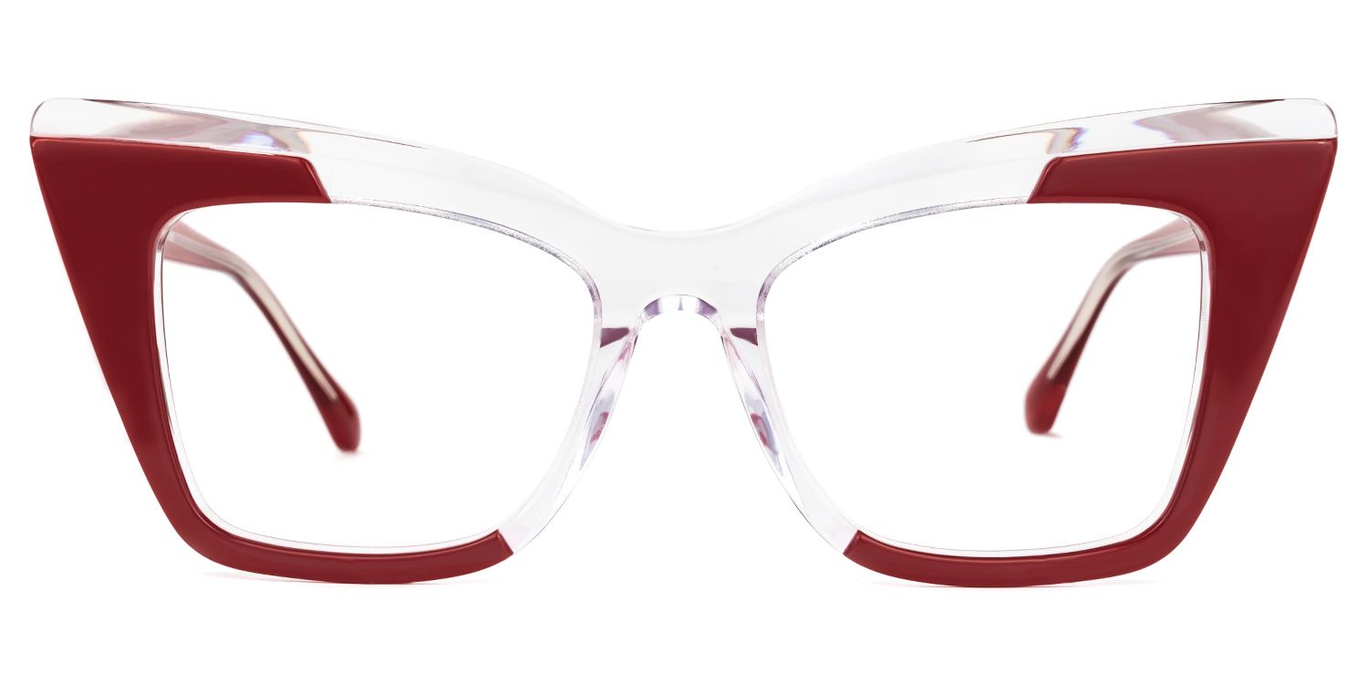 Mindya Cateye Red Glasses | ZEELOOL UK0