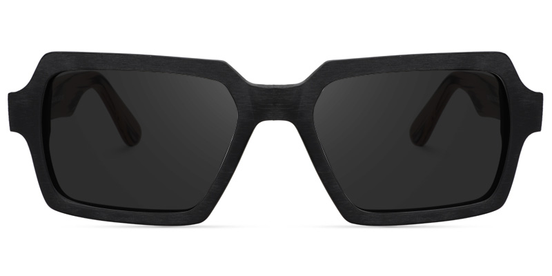 Arthur Geometric Black Sunglasses