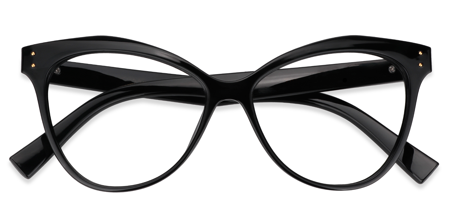 Cateye Black Glasses | ZEELOOL UK Online1
