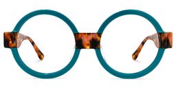 Lindsey Round Blue Glasses0