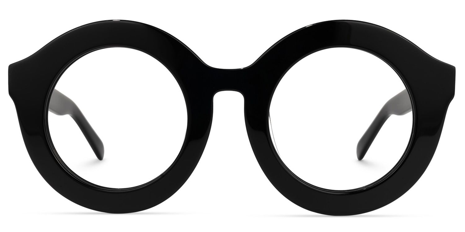 Vilmary Round Black Glasses | ZEELOOL UK0