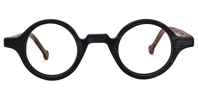 Arale Black Round Glasses