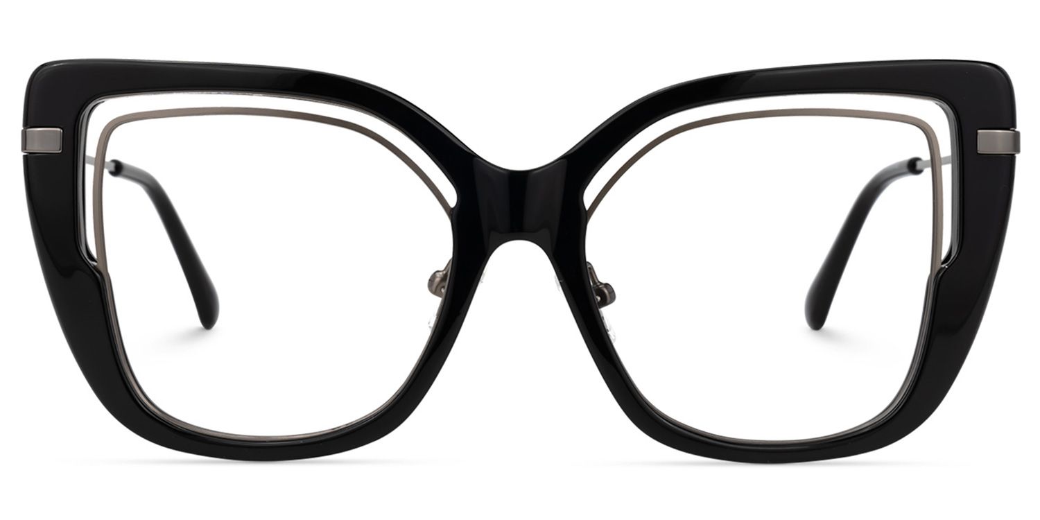 Celene Square Black Glasses | ZEELOOL UK0