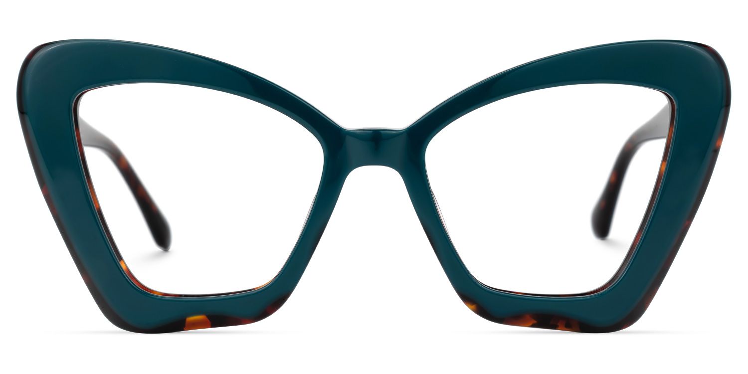 Pauline Cateye Green Glasses | ZEELOOL UK0