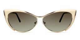 Ellen Cateye Gold Sunglasses0