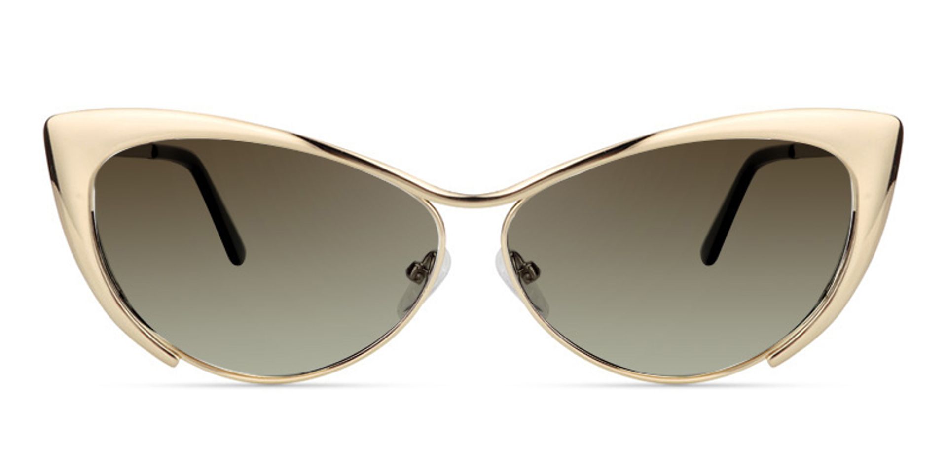 Ellen Cateye Gold Sunglasses | ZEELOOL UK0