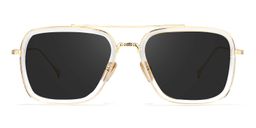 Gifford Aviator Clear Sunglasses0