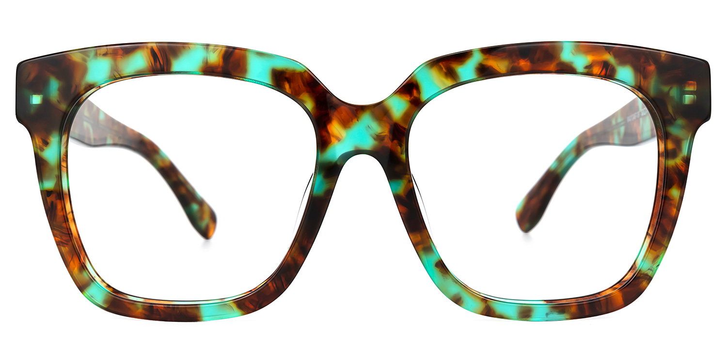 Xion Square Green-Tortoise Glasses good-img