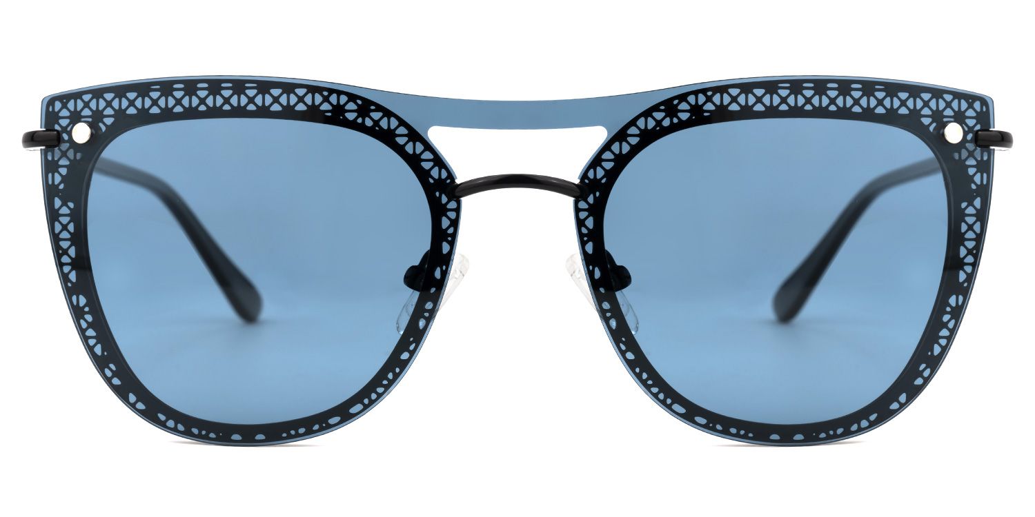 Hussain Clip-on Blue Glasses | ZEELOOL UK0