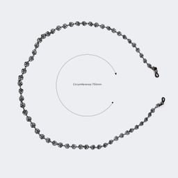 Distinctive Black Flower Shape Chains2