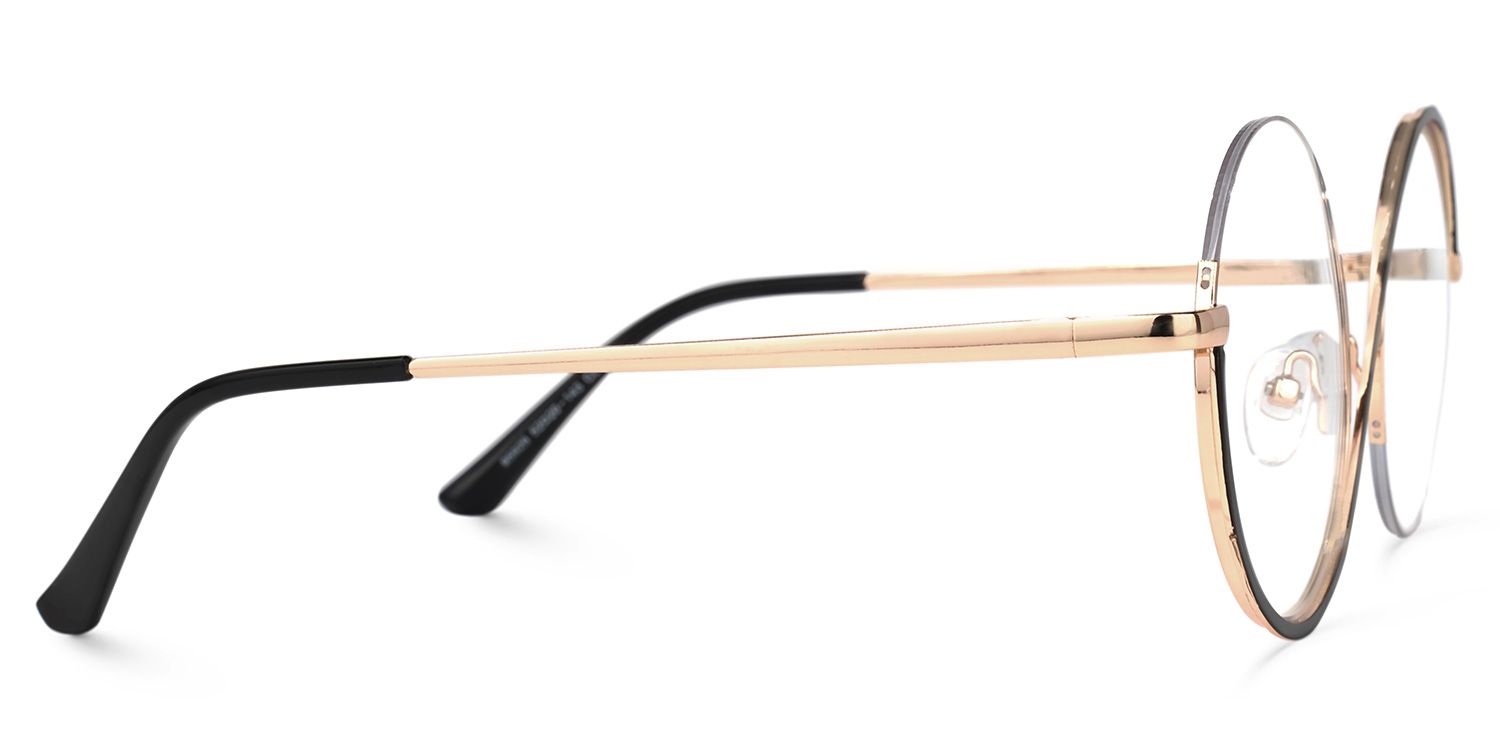 Witch Glasses - Flozif Round Black Frame Glasses | Zeelool4