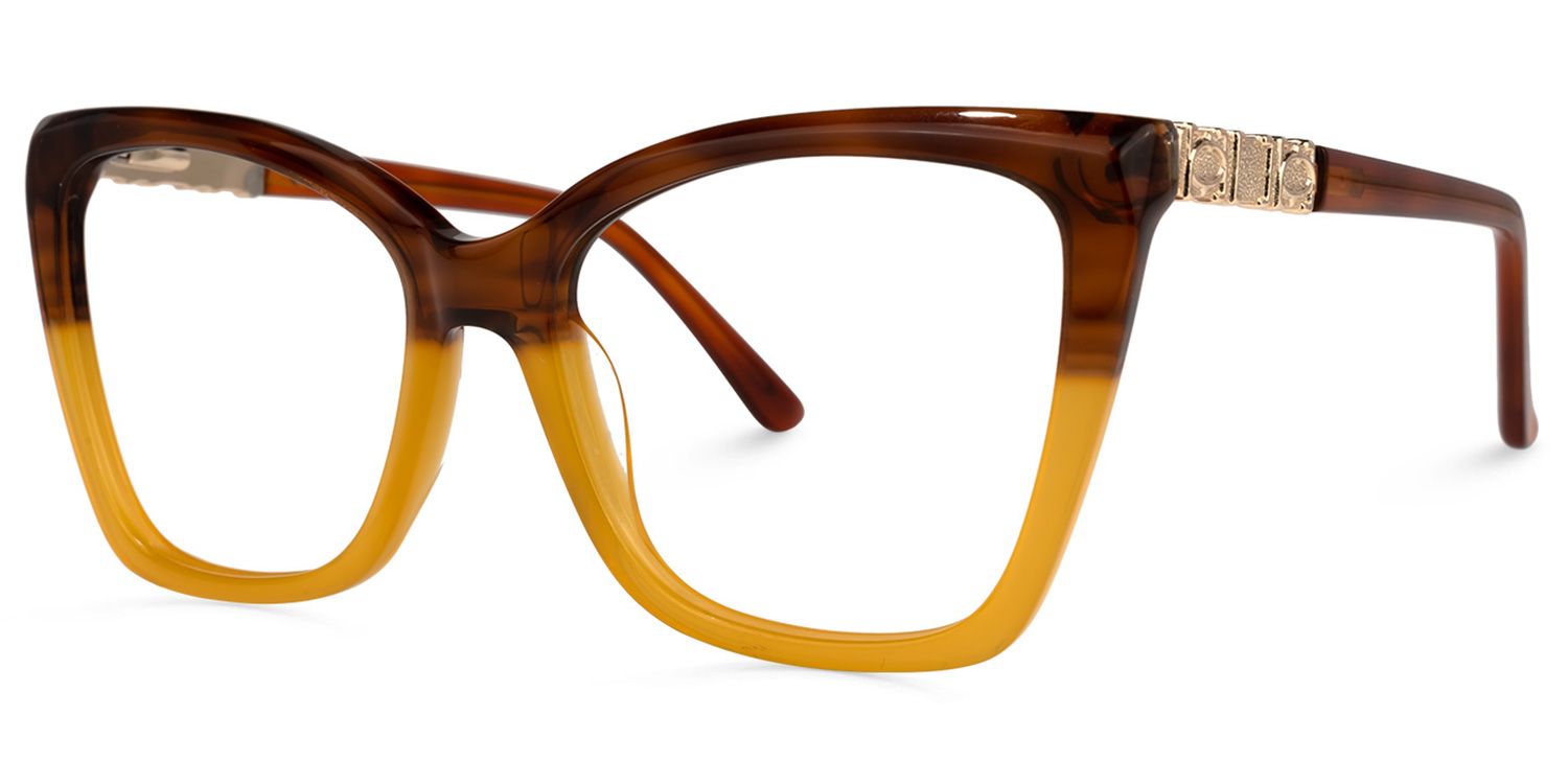 Latora Cateye Two-Tone Glasses | ZEELOOL UK1