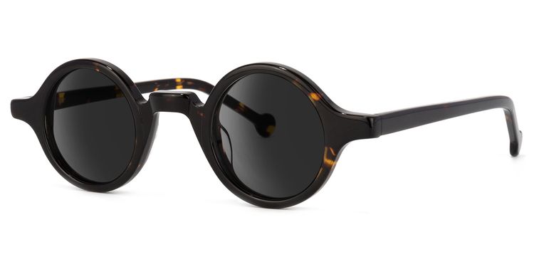 Arale Round Tortoise Sunglasses