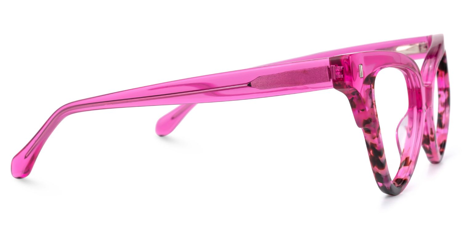 Jacek Cateye Bright-Pink Glasses | ZEELOOL UK2
