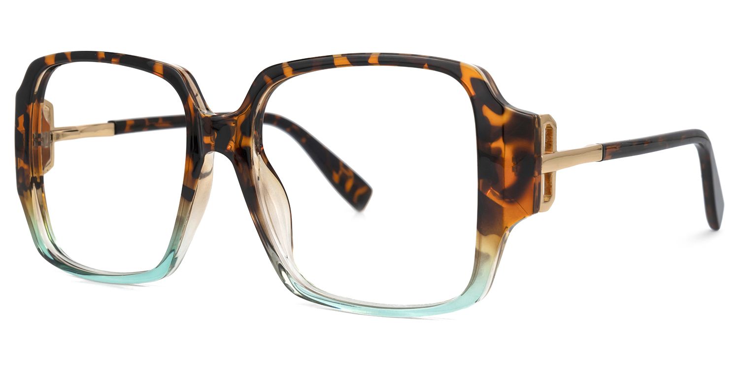 Colon Square Tortoise Glasses | ZEELOOL UK1