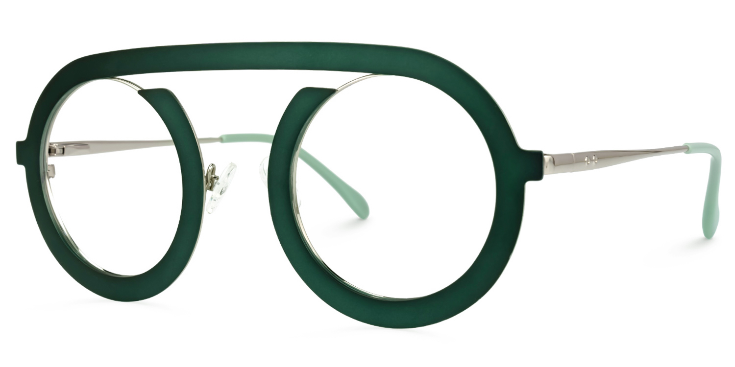 Florida Round Green Glasses | ZEELOOL UK1