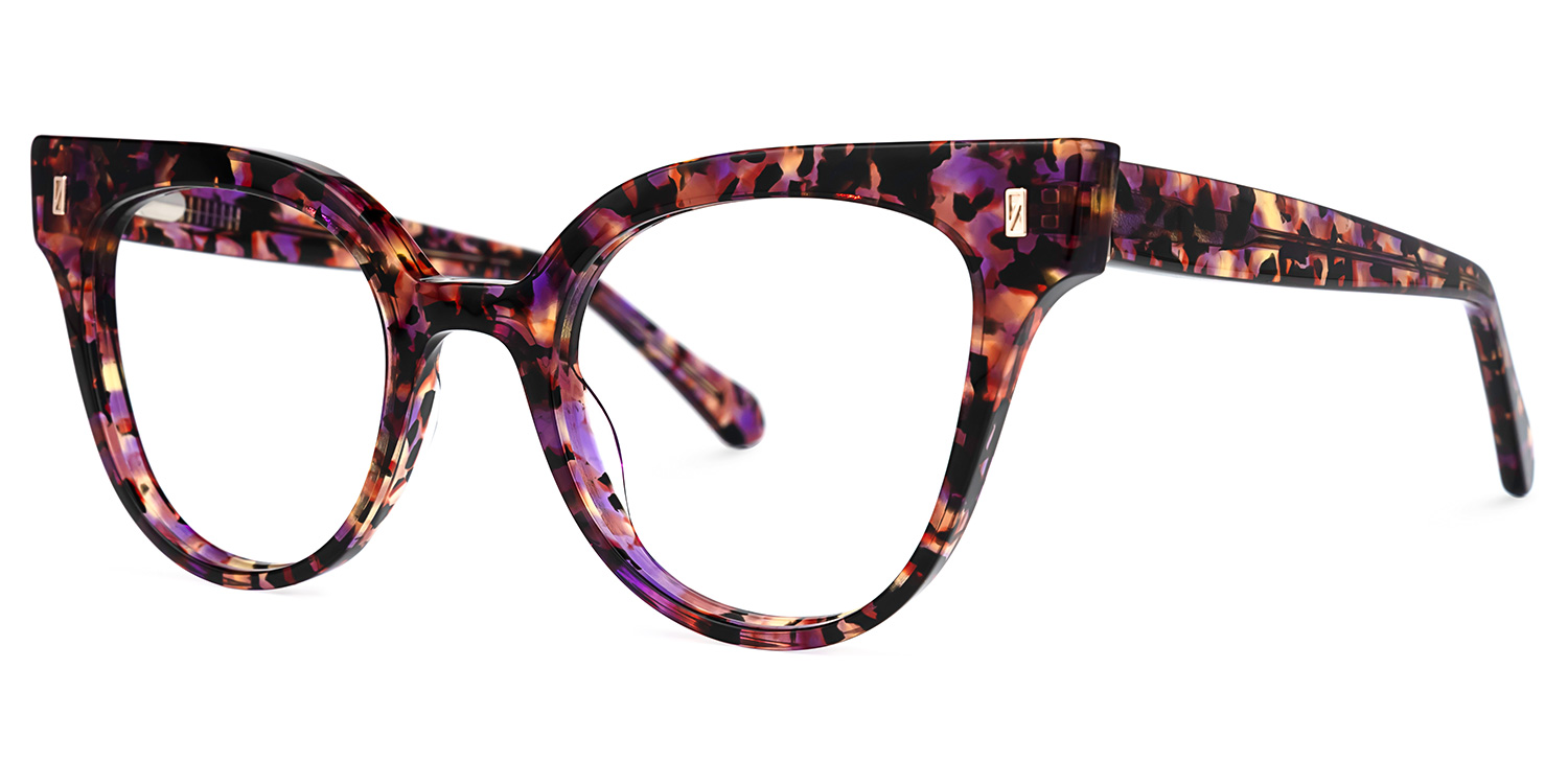Susie Cateye Floral Glasses | ZEELOOL UK1