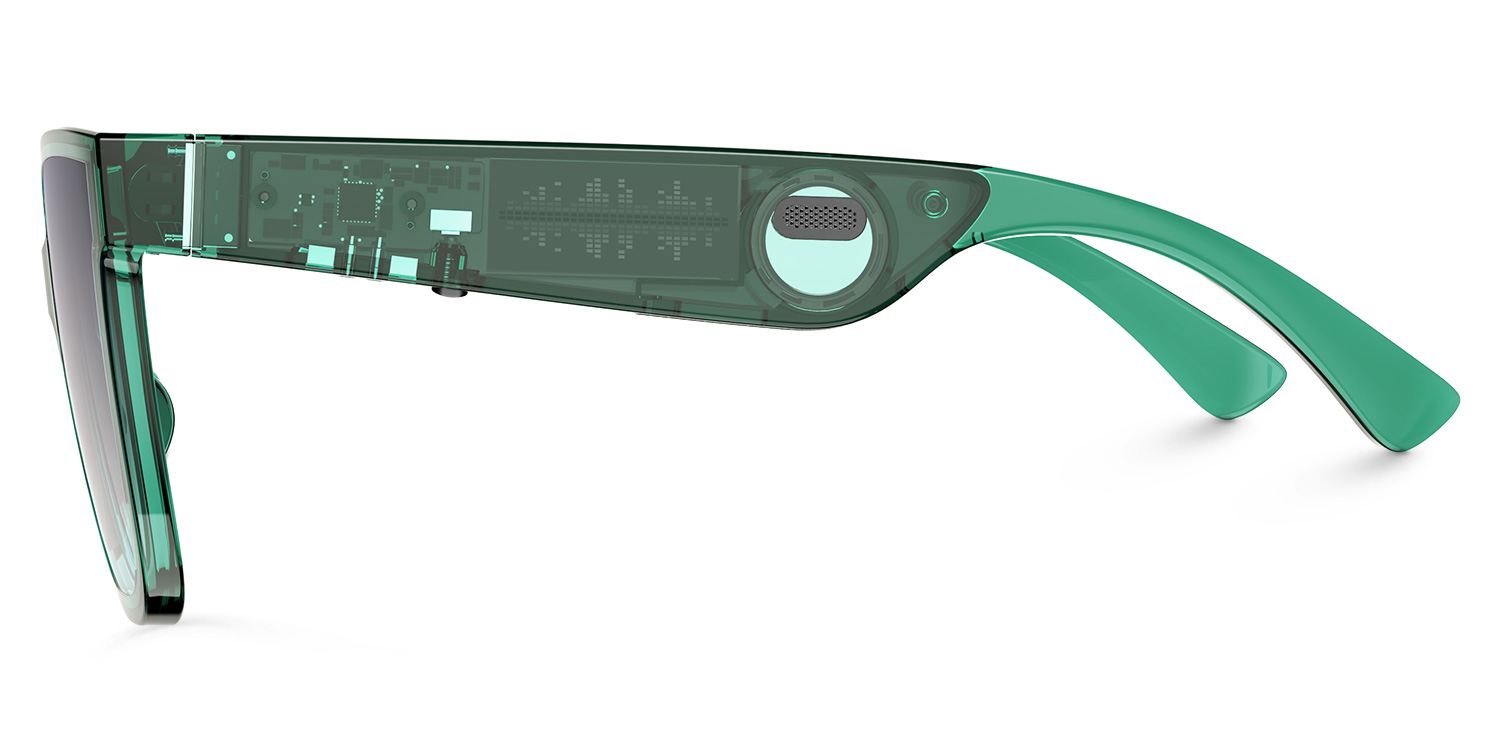 Boman Square Green Bluetooth Sunglasses | ZEELOOL UK2