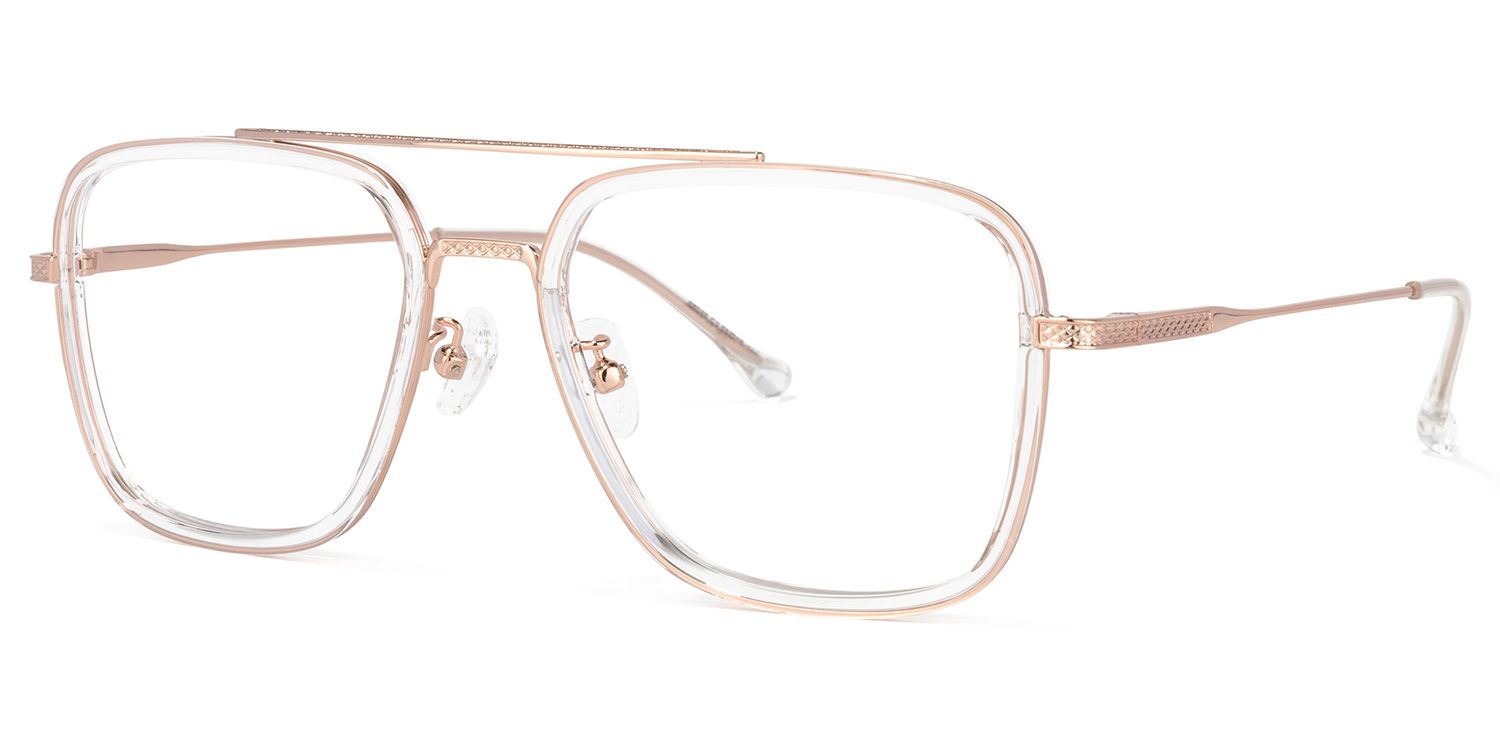 Nayeli Aviator Clear Glasses | ZEELOOL UK2