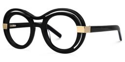 Texidor Round Black Glasses1