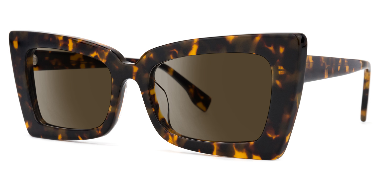 ZEELOOL Newell Rectangle Tortoise Sunglasses