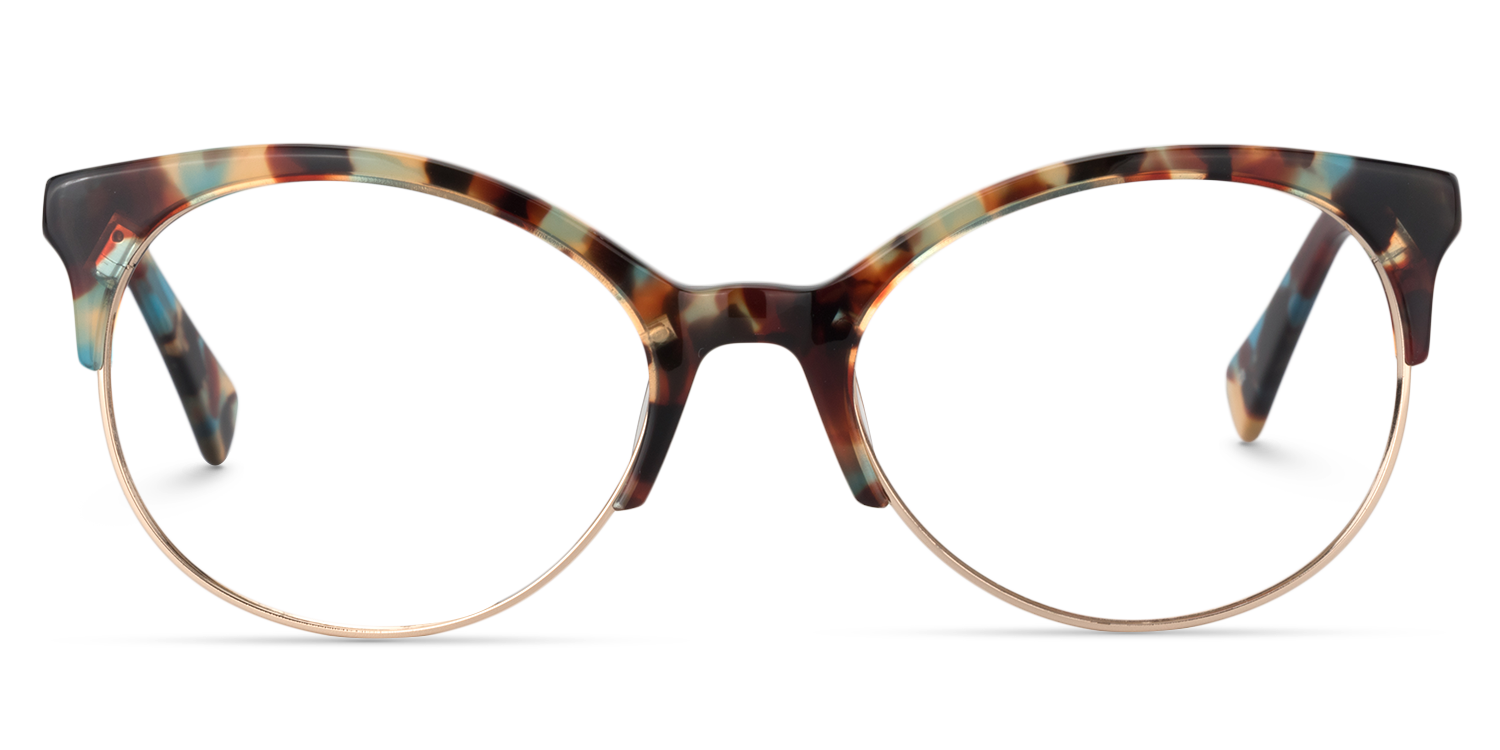 Cat Eye Blue Tortoise Glasses | ZEELOOL UK0
