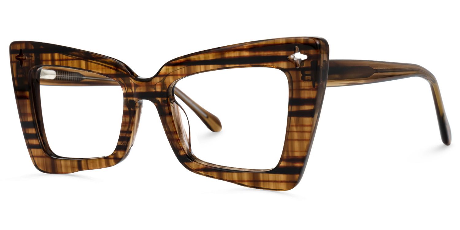 Kairos Cateye Brown Glasses | ZEELOOL UK2