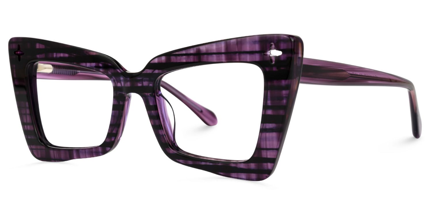 Kairos Cateye Purple Glasses | ZEELOOL UK1