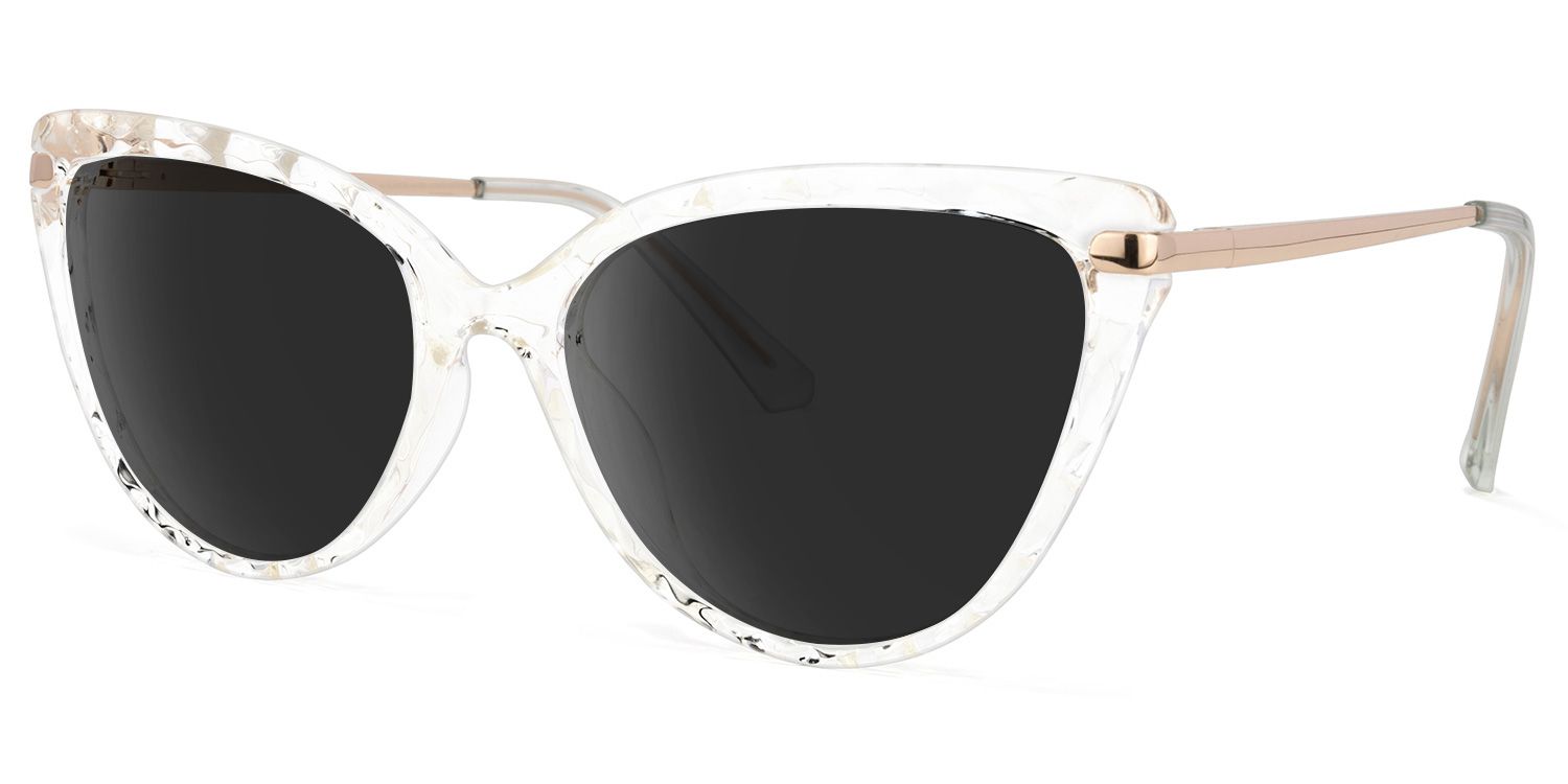 Lucas Cateye Clear Sunglasses | ZEELOOL UK1