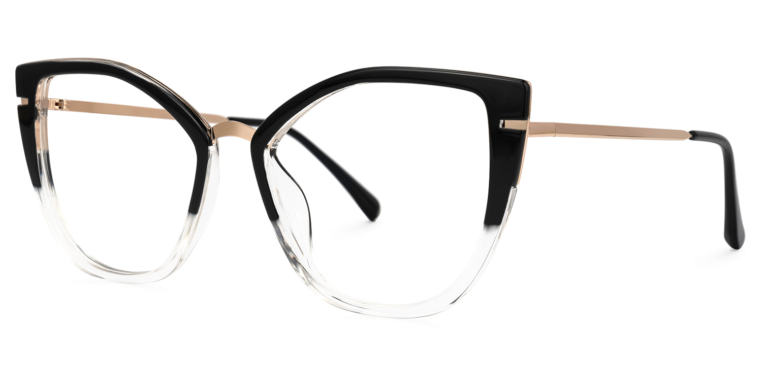 Tabrieah Cateye Black Frame Glasses | ZEELOOL UK1