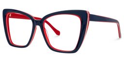Shanell Butterfly Blue Glasses1