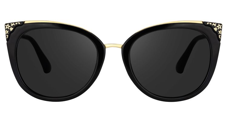 Dalton Cat Eye Black Sunglasses