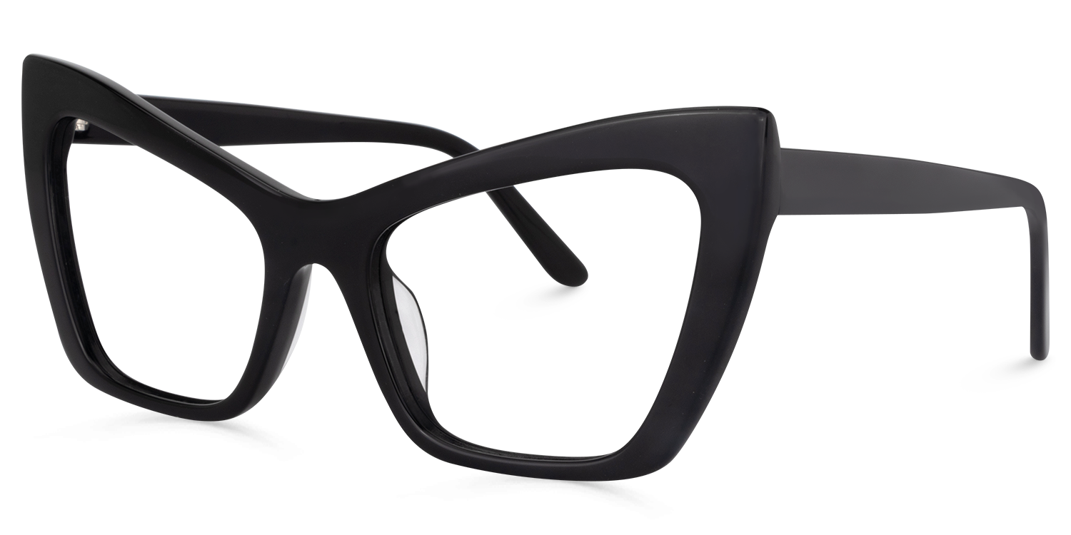 Driscoll Cateye Black Glasses | ZEELOOL UK1