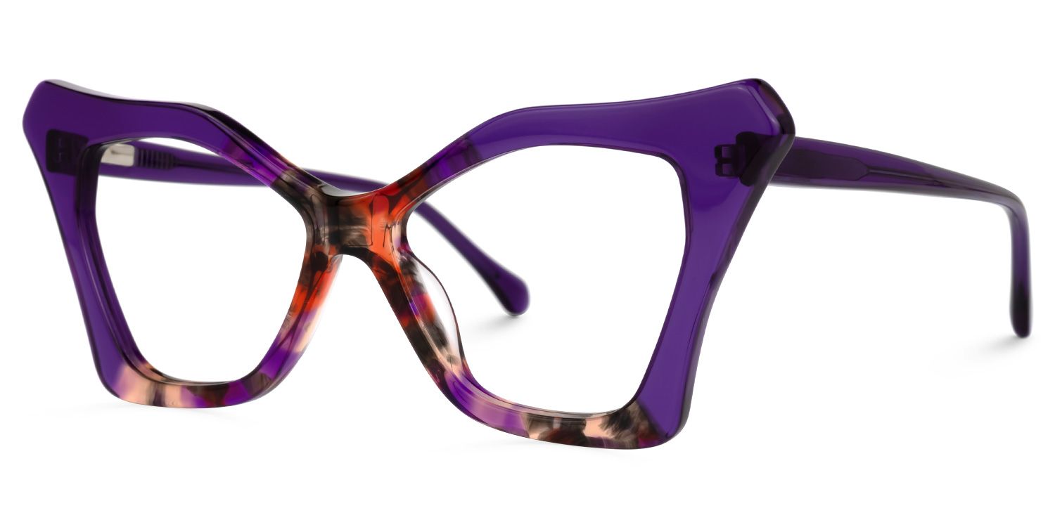 Wildony Cateye Purple Glasses | ZEELOOL UK1