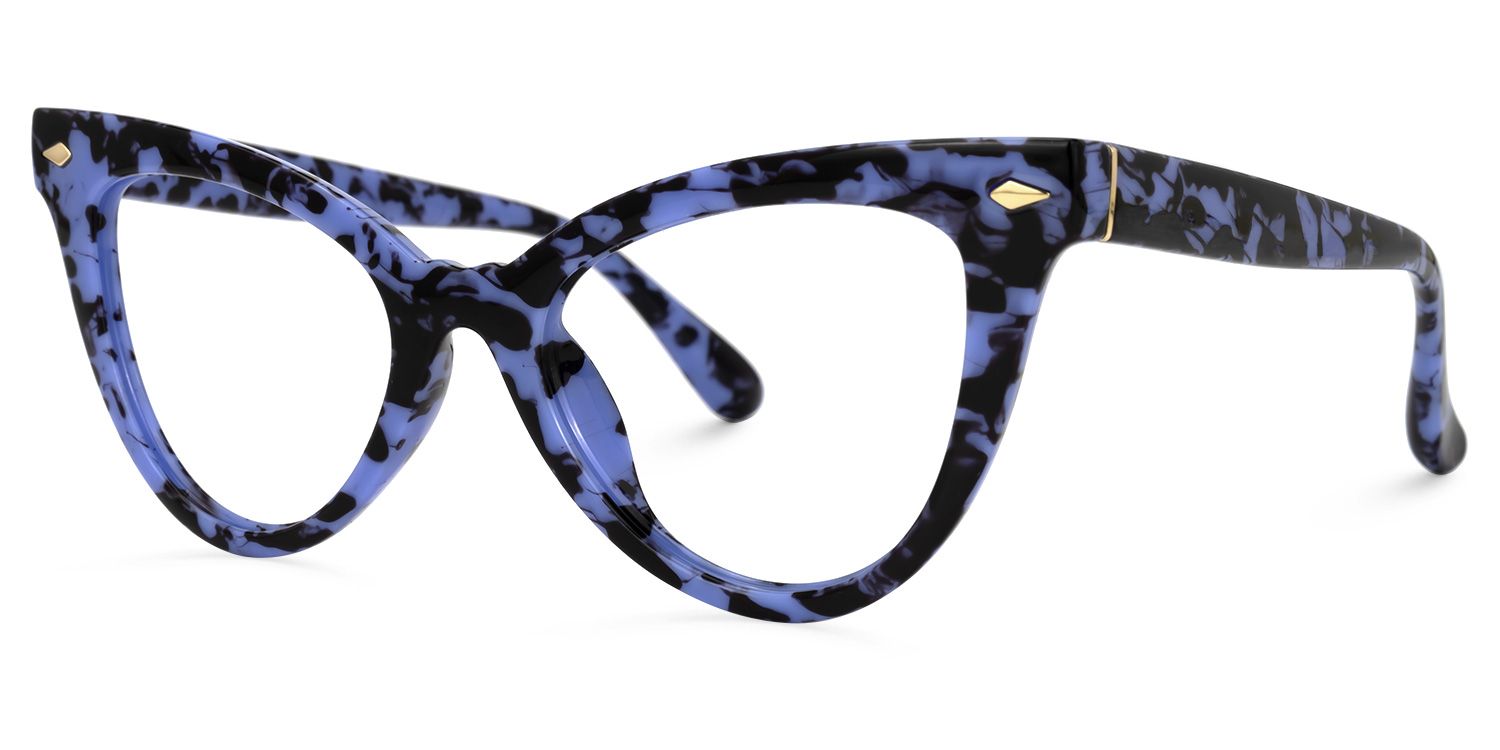 Colla Cateye Blue Glasses | ZEELOOL UK1