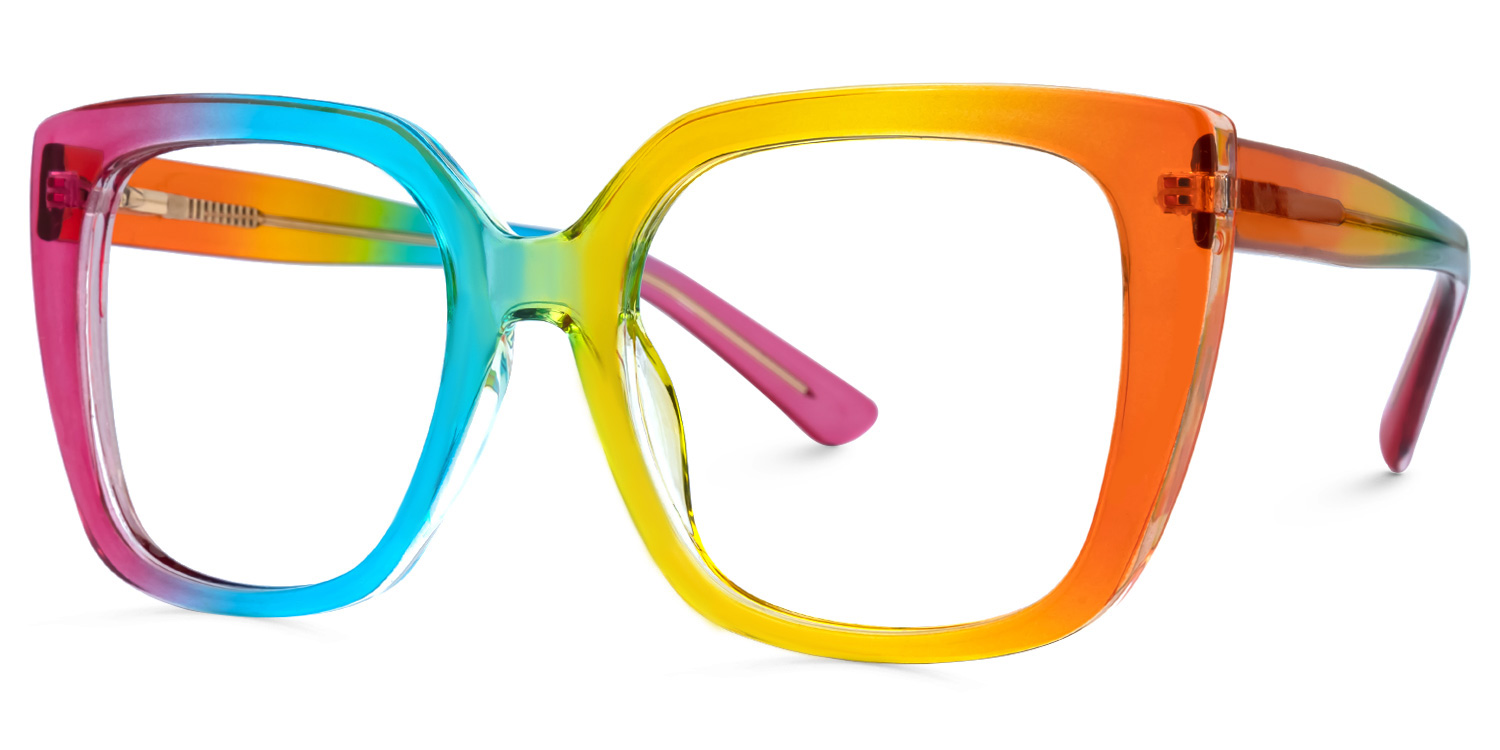 Carrero Square Multicolor Glasses | ZEELOOL UK1