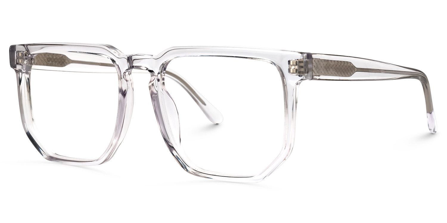Matherne Square Clear Glasses | ZEELOOL UK1