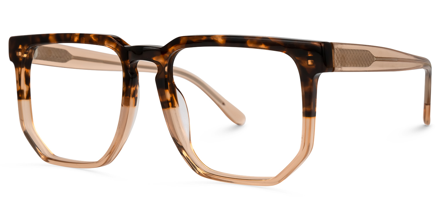 ZEELOOL Matherne Square Tortoise Glasses