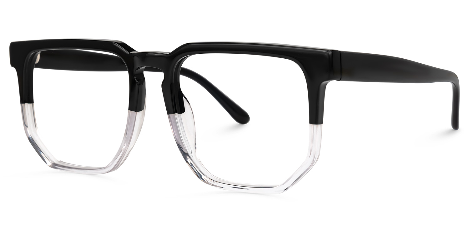 Matherne Square Black-Crystal Glasses1