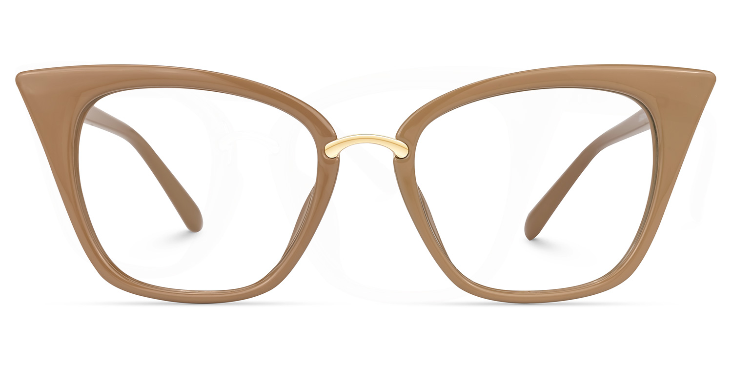 Chandrikar Cateye Mocha Frame Glasses | ZEELOOL UK0