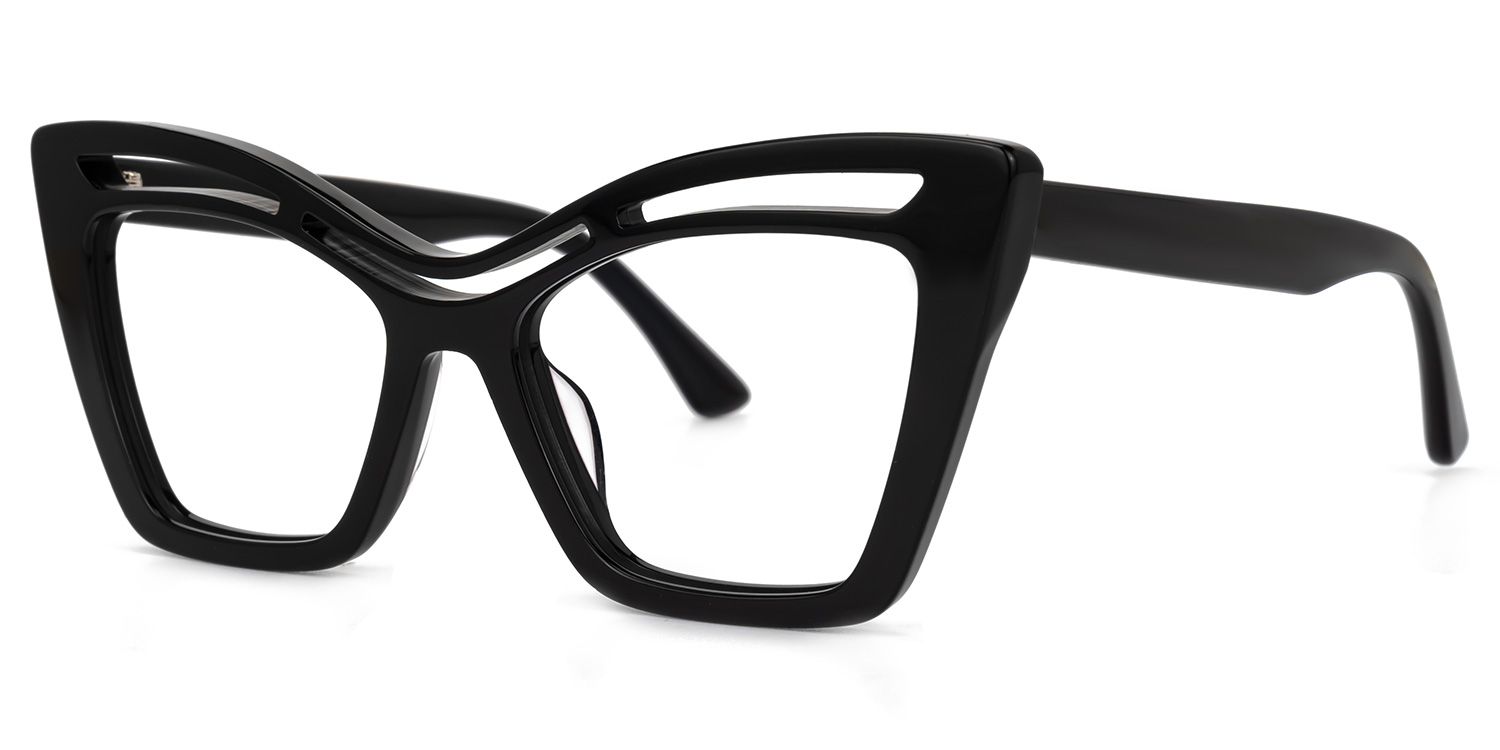 Arsolon Cateye Black Glasses | ZEELOOL UK1